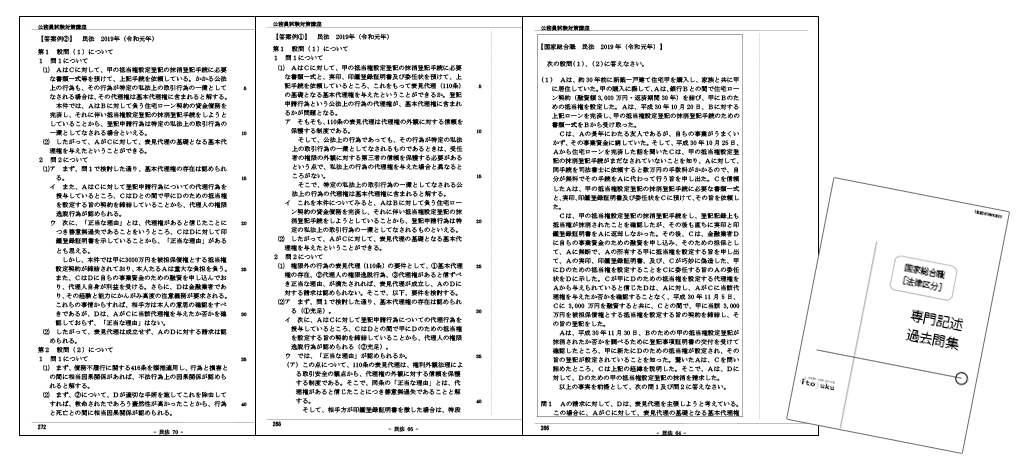専門記述対策　記述式過去問題集　国家総合職法律区分
