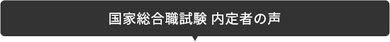 2021年度 国家総合職試験内定者の声